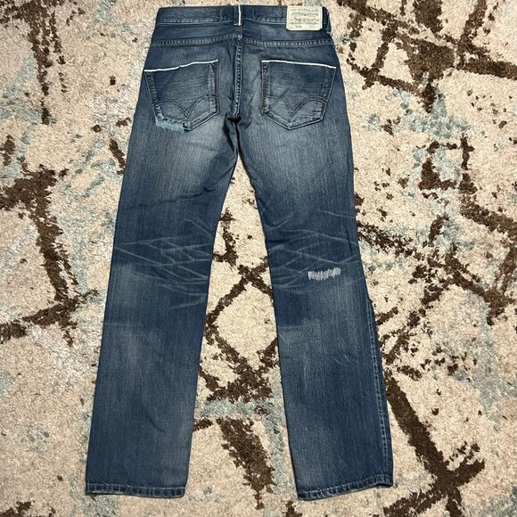 Levis Vintage Clothing LVC 504 Straight Selvedge Jeans Size 30x31 Patchwork
